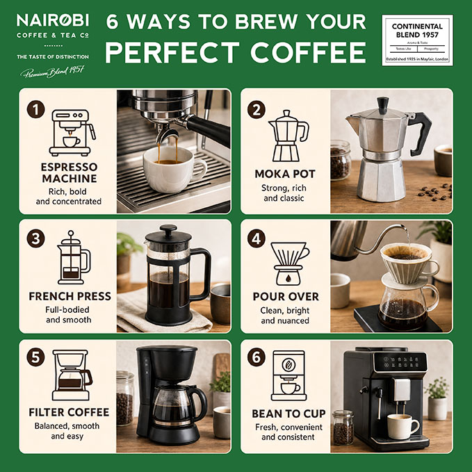 continental ground coffee and beans suitable for all brewing methods