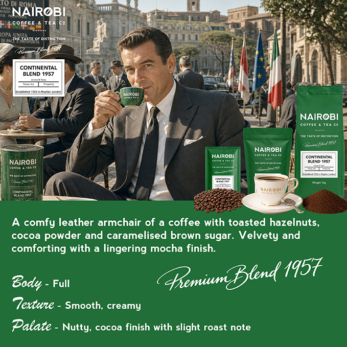 1957 Continental Coffee – Available as Coffee Beans & Ground Coffee
