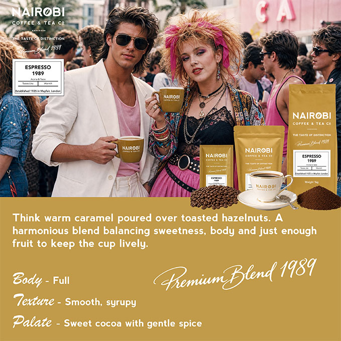 The 1989 Espresso Coffee – Available as Coffee Beans & Ground Coffee