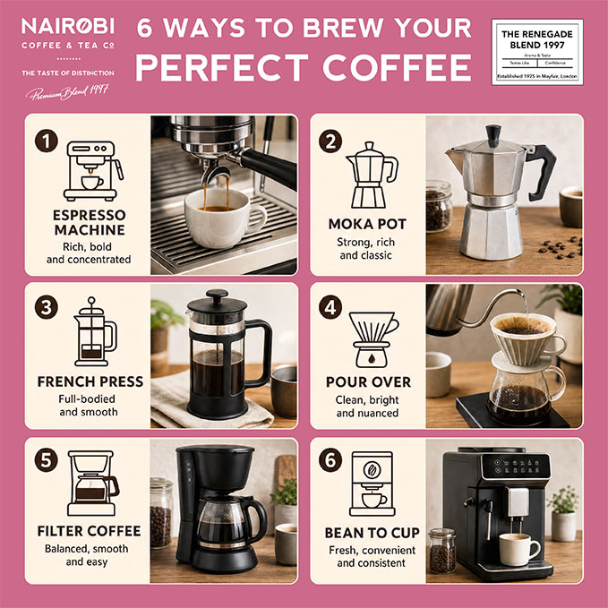 ground coffee and coffee beans suitable for all coffee machines