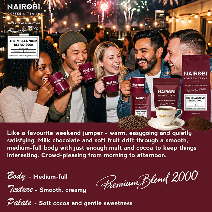 2000 Millennium Coffee – Available as Coffee Beans & Ground Coffee