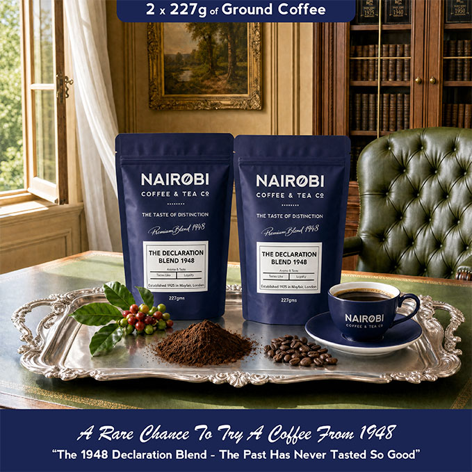 The 1948 Declaration Blend – 2 × 227g Pack of Heritage Collection Ground Coffee (454g Total)
