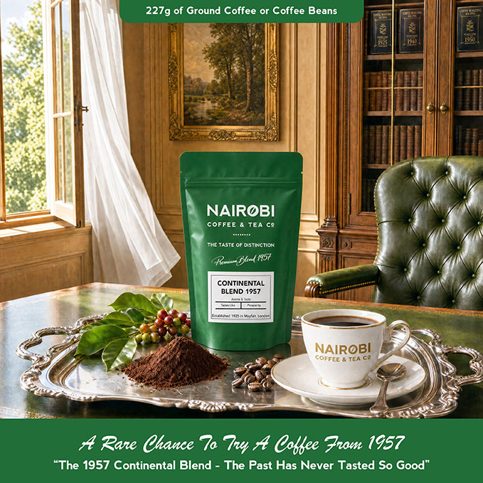 The 1957 Continental Blend – 227g Packet of Heritage Collection Ground Coffee