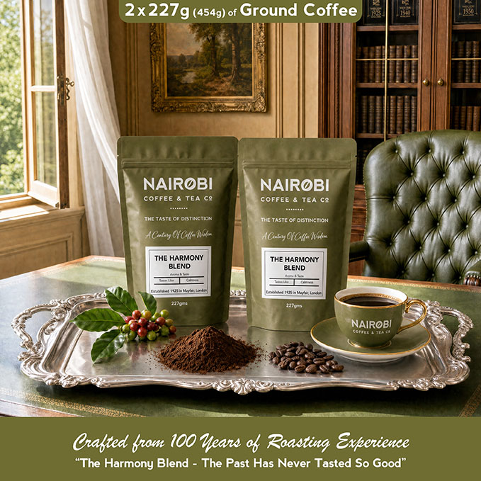 The Harmony Blend – 2 × 227g Pack of Heritage Collection Ground Coffee (454g Total)
