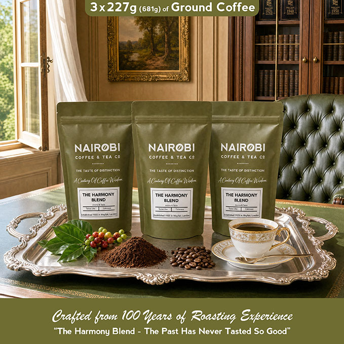 The Harmony Blend – 3 × 227g Pack of Heritage Collection Ground Coffee (681g Total)