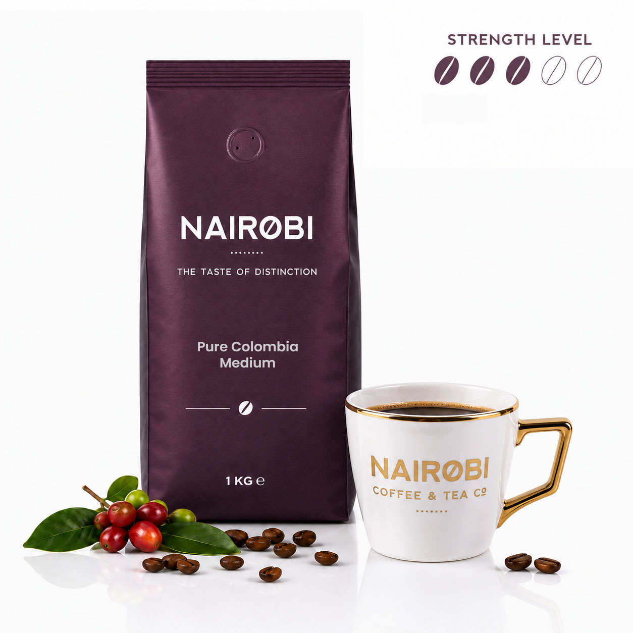 The best single origin Colombia 1kg coffee beans.