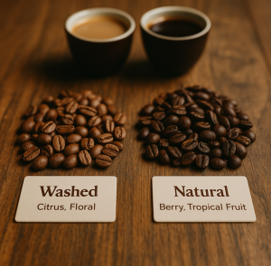 Read more about the article Washed vs Natural Coffee: What Those Labels Really Mean